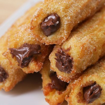 Hazelnut Chocolate Filled Churros