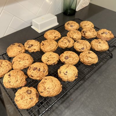 Browned Butter Sourdough Chocolate Chip Cookies