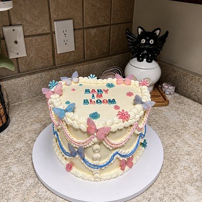 10in Custom Heart Cake🖤