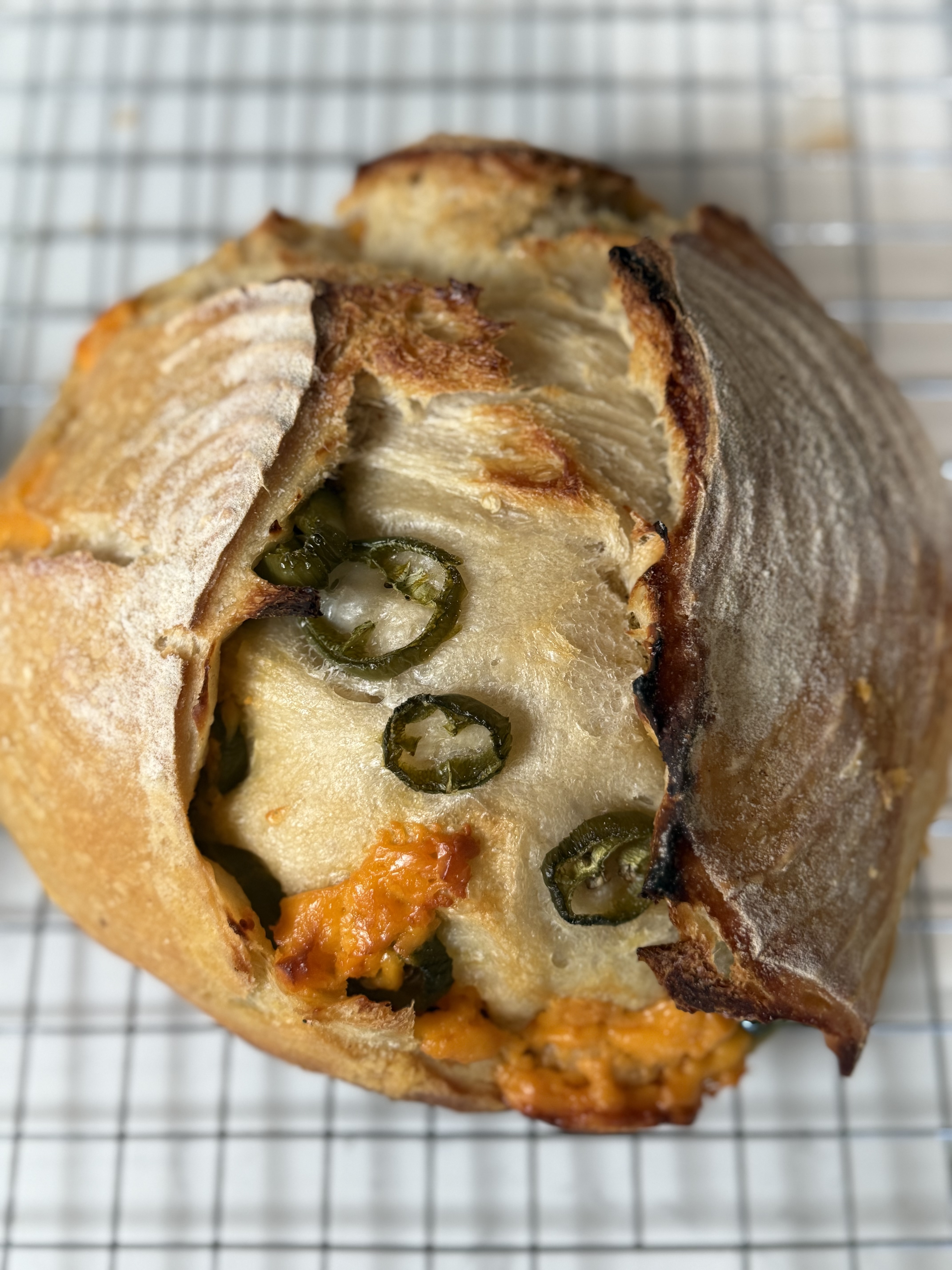 Organic Cheddar Jalapeño Sourdough