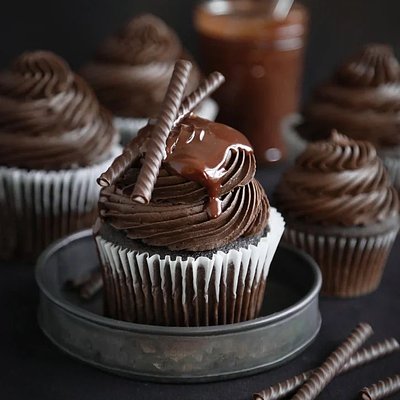 Triple Chocolate Cupcakes 