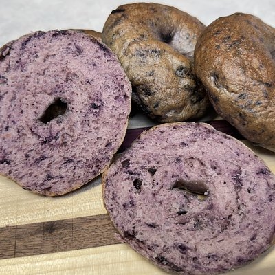Sourdough Blueberry Bagels (4 Pack)