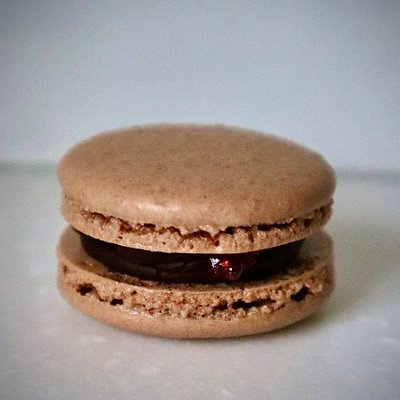 Chocolate Strawberry Macaron