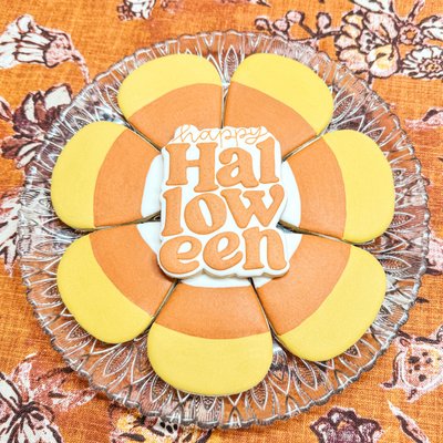 Candy Corn Halloween Platter - ORIGINAL