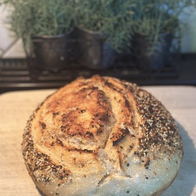 Everything Bagel With Cheddar Cheese Loaf