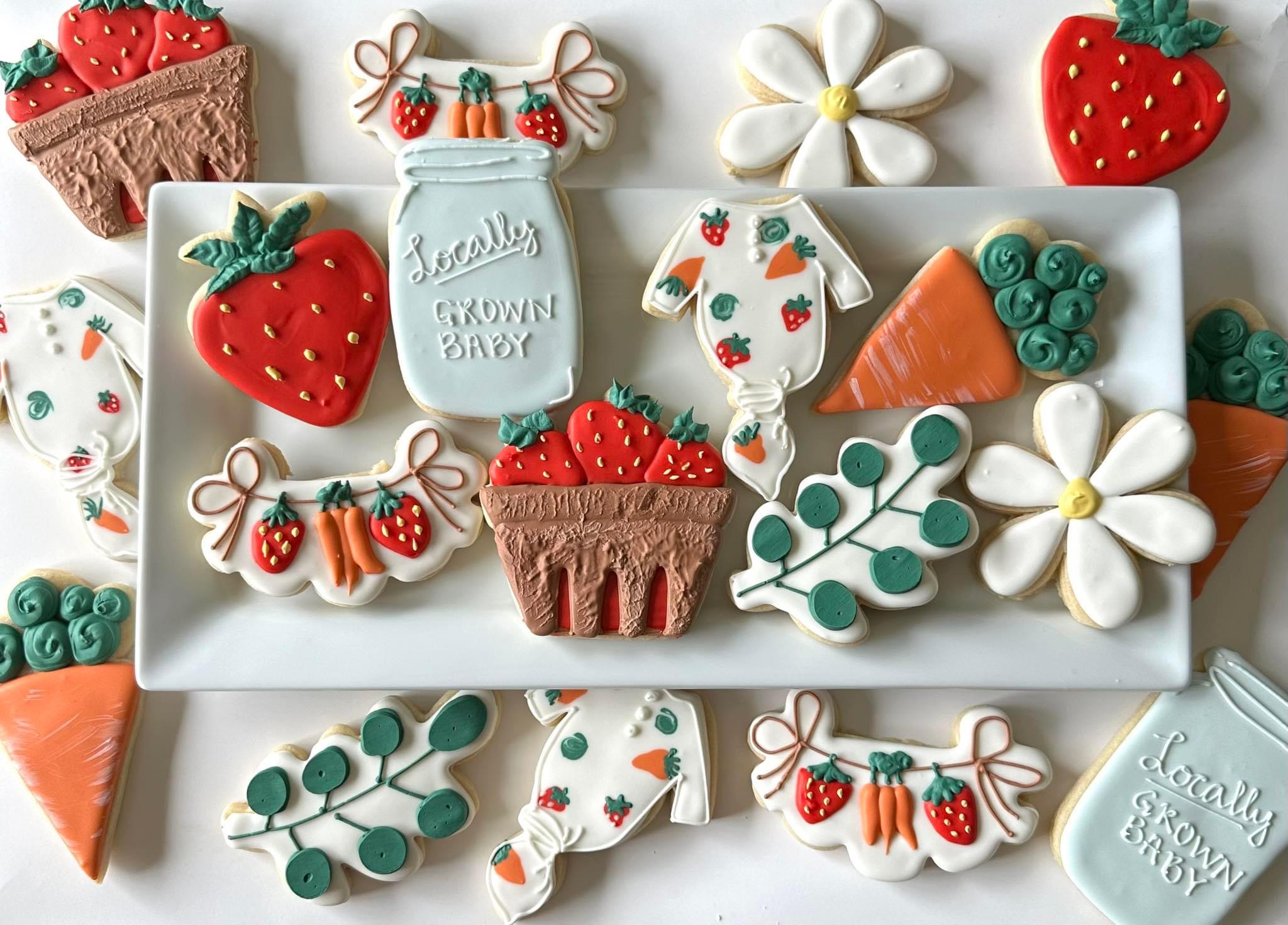 Decorated Full Size Sugar Cookies (12)