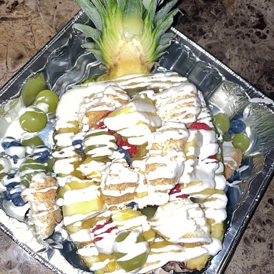 Pineapple Cheesecake Fruit Bowl