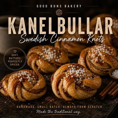 Swedish Cinnamon Bun (Box of 2)  ⭐️ New Launch