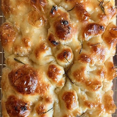 Garlic & Herb Sourdough Focaccia