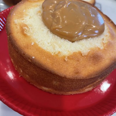 Yellow Cake with Old Fashion Caramel Icing 8”