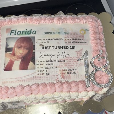 1/4 Custom Sheet cake 