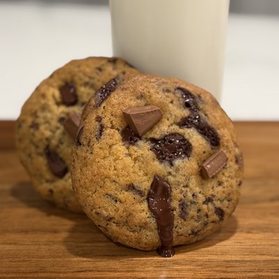 Double Chocolate Chunk Cookies