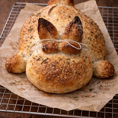 Garlic Rosemary Sourdough Bunny