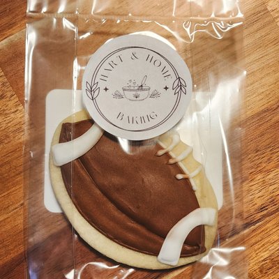 Football Sugar Cookies