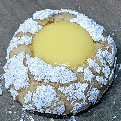 Lemon Curd Thumbprint Cookies