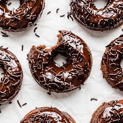 Chocolate Iced Donuts (6)
