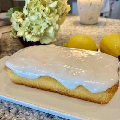 Iced Lemon Cake, 8” Loaf