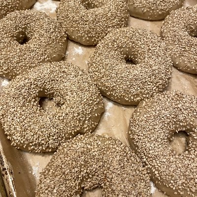 1 Organic Sourdough Sesame Bagel
