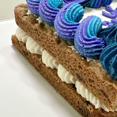 Large Rectangle with Fondant Text- Double Layer
