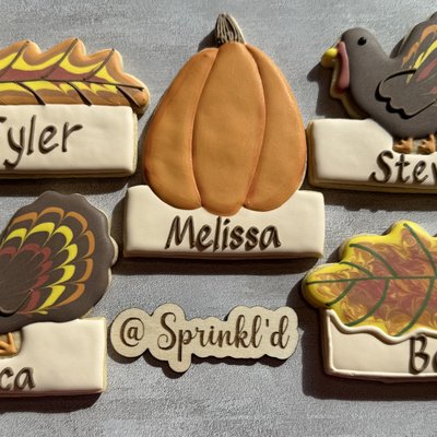 Thanksgiving Personalized Cookies