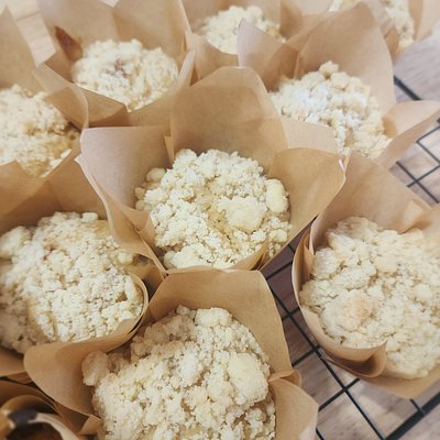 Blueberry Crumb  Sourdough Muffins (4)