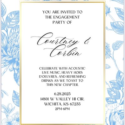 Custom Engagement Party Order