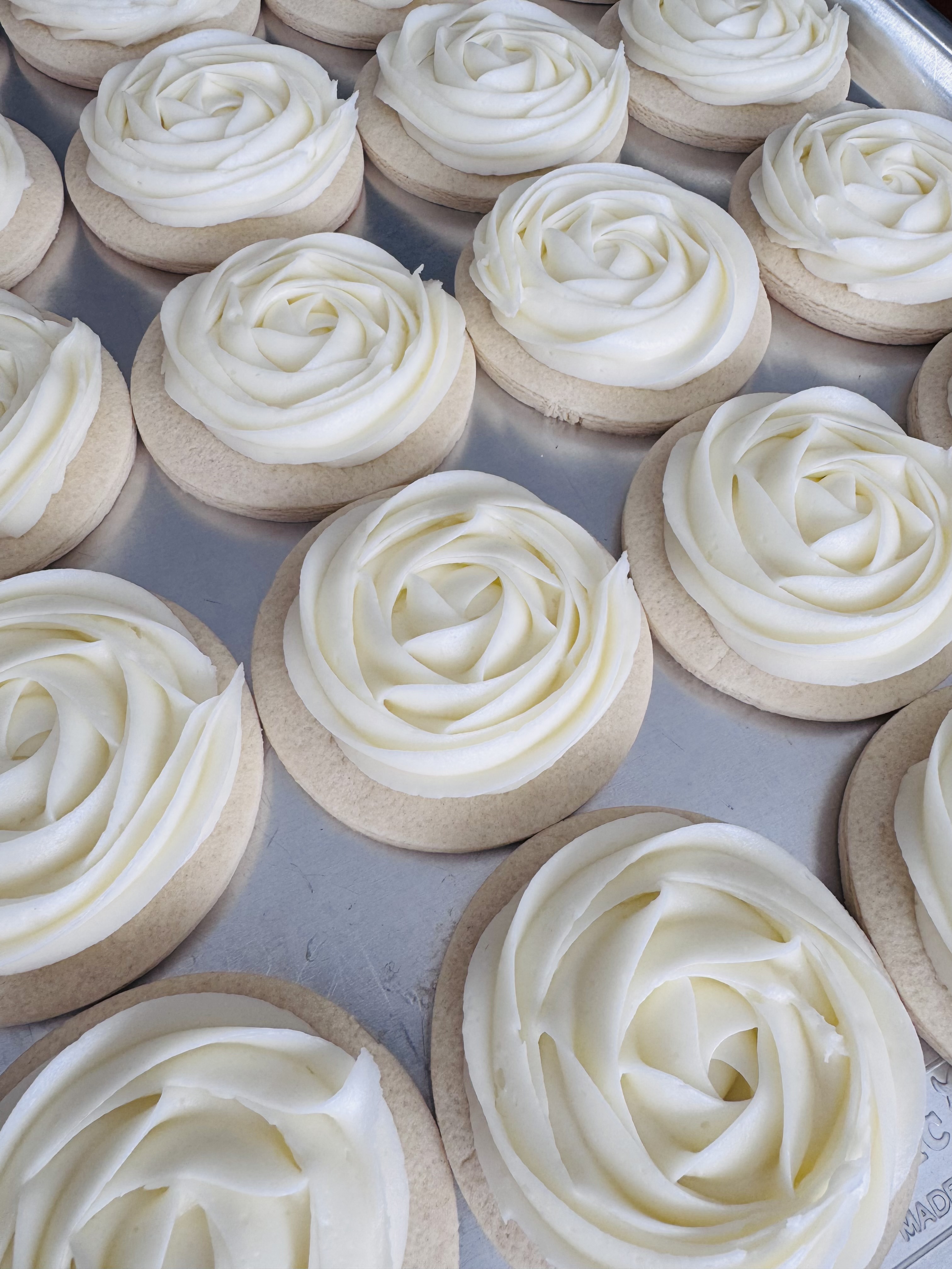 Sugar Cookies With Buttercream Frosting