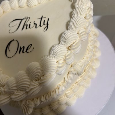 8” Heart  Cake 