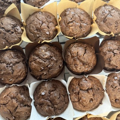 Double Chocolate Sourdough Muffins (1/2 Dozen)