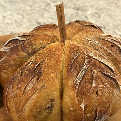 Sourdough Pumpkin Cinnamon Swirl Bread 