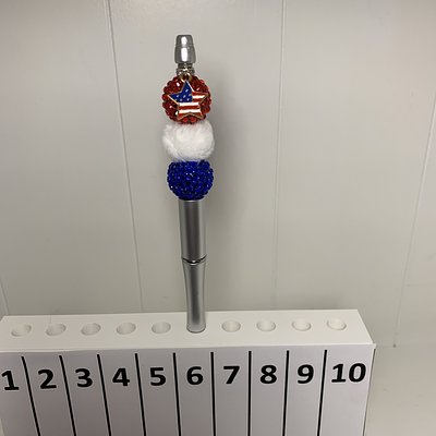 Patriotic Beaded Pens --- To Order Please Note The Number That Corresponds To The Pen(s) You Would Like To Purchase 