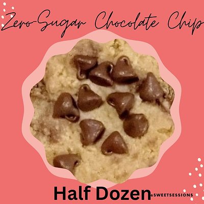 Zero-Sugar Half Dozen Chocolate Chip Protein Cookies 