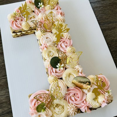 15” Double Layer Number/Letter Cookie Cake 