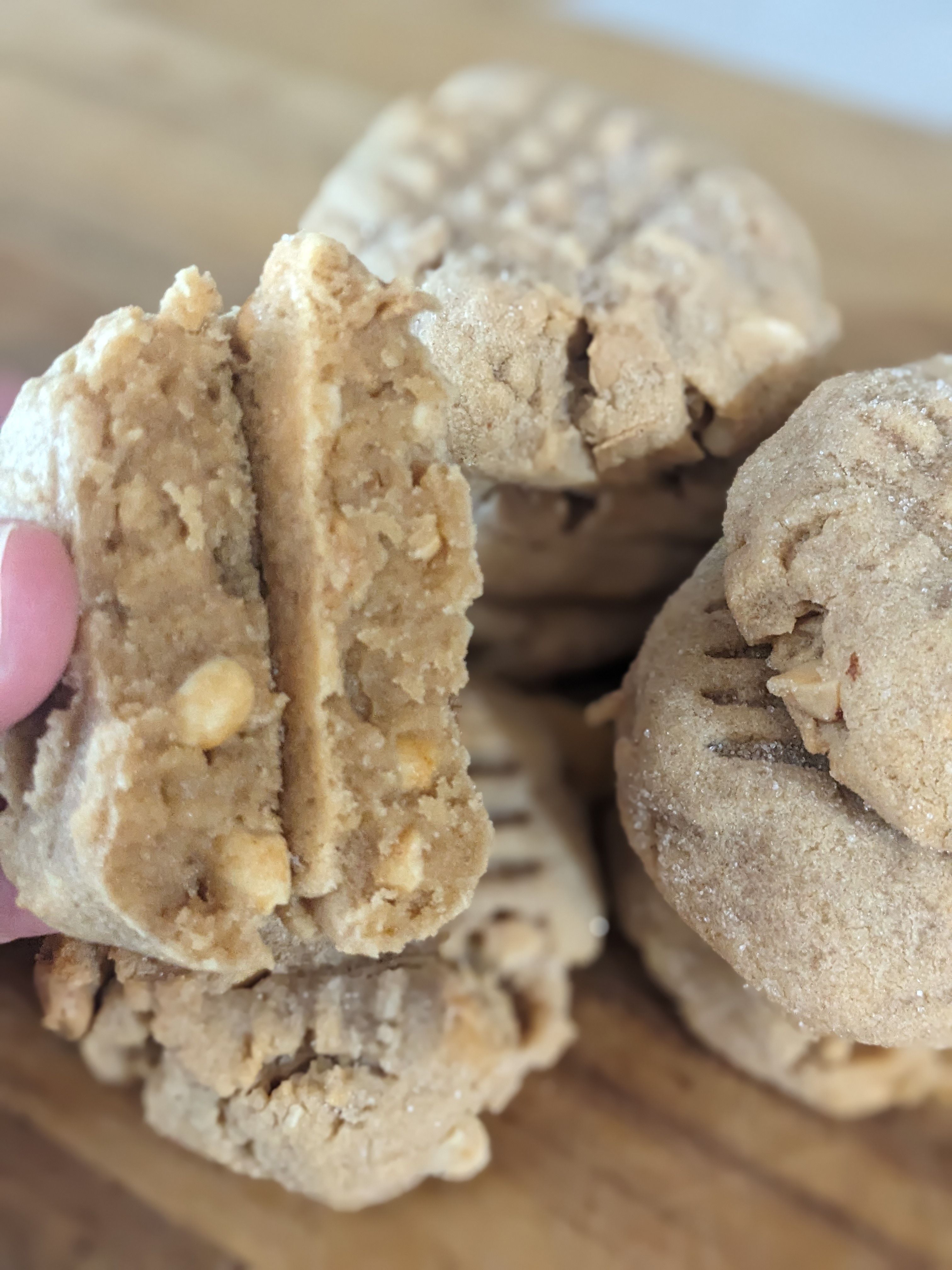Triple Peanut Butter cookies