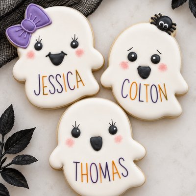 Personalized Ghost Cookie