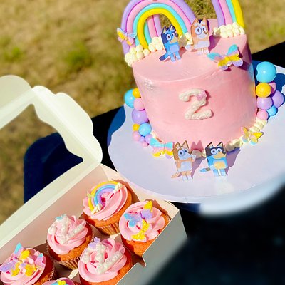 Mini Cake & 6 Cupcakes