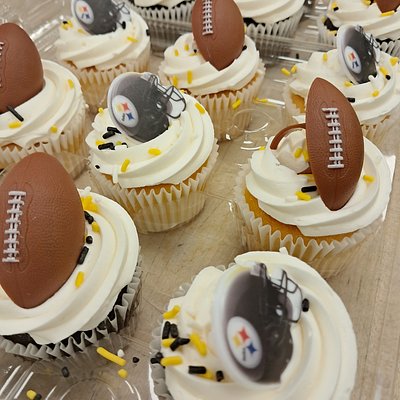 Football Helmet Cupcakes