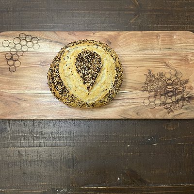 Organic Everything But The Bagel Sourdough Loaf 