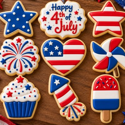 Fourth Of July Celebration Sugar Cookie 