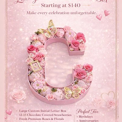 Luxury Initial Letter Box 