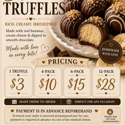 Homemade Banana Truffles 