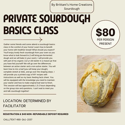 Private Sourdough Basics Class
