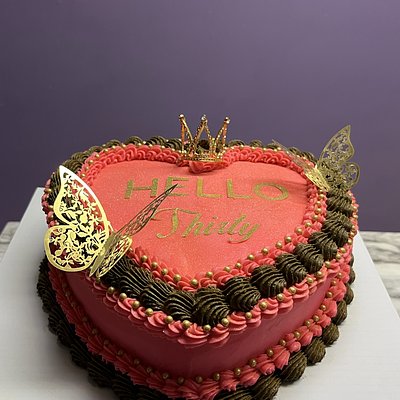 8” Heart Cake 