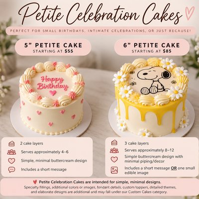 Petite Celebration Cakes