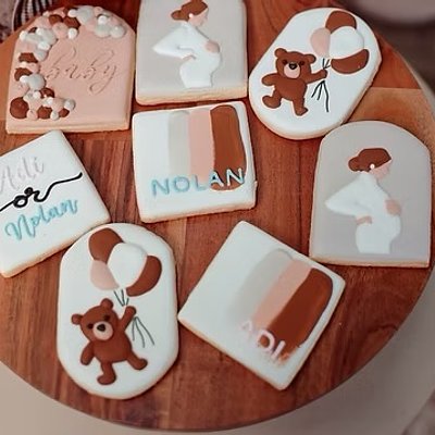 Baby Bear Shower Cookie