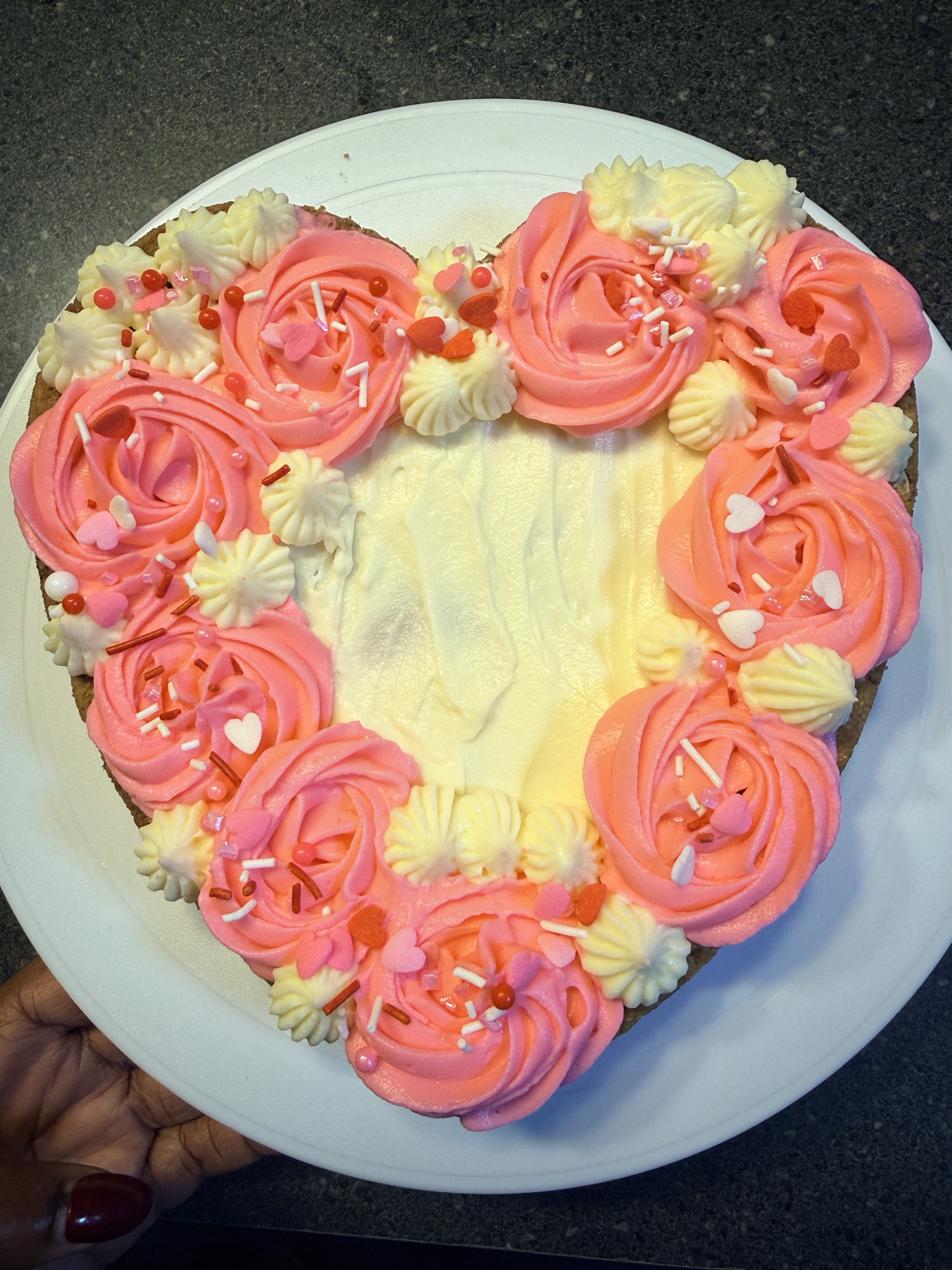 8’ Heart Shaped Brownie Cake