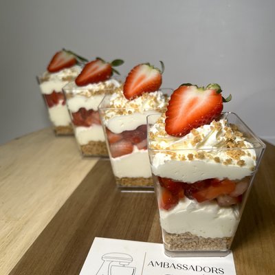 Strawberry Cheesecake Shooters 