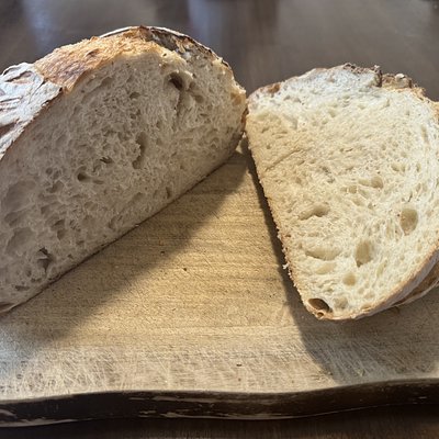 Organic Artisan Sourdough, Half Loaf, Sliced