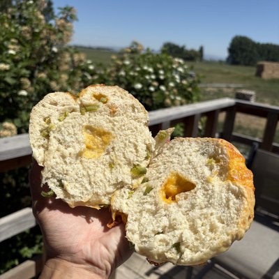 Jalapeño Cheddar Bagels 