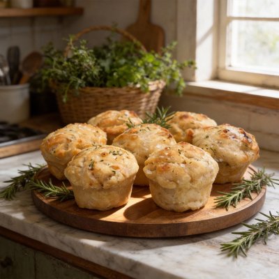 Rosemary & Garlic Focaccia Bread & Muffins